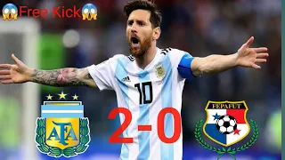 Argentina vs Panama 2-0 Match Today - Full Highlights 2023 HD