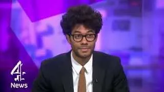 Richard Ayoade and Krishnan Guru-Murthy - difficult moments