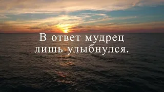 Один человек стал публично оскорблять мудреца...