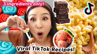 Testing Viral 3-Ingredient TikTok Recipes 🍉 🍫 | Part 15