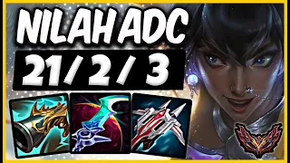 Nilah vs Jhin ADC / NA Grandmaster / Patch 13.13 / Season 13  [ 21 / 2 / 3 ]  ⚡