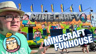 Minecraft Funhouse at the New Jersey State Fair - Oscar the State Fair Robot - My First Truck Pull
