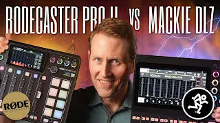 RODECaster Pro 2 versus Mackie DLZ Creator podcast & livestream mixers/recorders