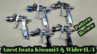 Iwata Kiwami 4, Kiwami 4 WBX, Kiwami 4 WB, Wider4L and Wider4, Differences & Pattern Spray Out