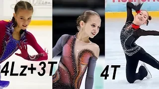 A.SCHERBAKOVA - 4Lz+3T, A.TRUSOVA & S.AKATJEVA - 4T, TUTBERIDZE's Show practice (04/2019)