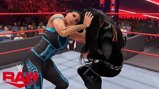 WWE 2K22 RAW BILLIE KAY (W/PEYTON ROYCE) VS TAMINA (W/NATALYA)