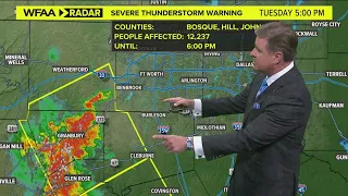 DFW Weather: storms in North Texas aren't severe so far, but the threat remains