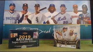 Friday Night Live! 2019 Topps Triple Threads & Super Breaks Baseball Super Doubles Edition Break!