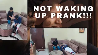 NOT WAKING UP PRANK ON WIFE IN NEW HOME | SHE GOT ANGRY | PRANK GONE WRONG | TWINNING TALES |