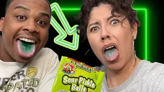 The SOUR Pickle Ball CHALLENGE (Warning: Extremely Sour) Alamo Company Co