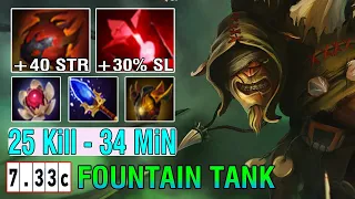 [Bristleback] Dota 2 Offlane 7.33C Unkillable Fountain Tanker 1Min 1Kill With Crazy Build BloodStone