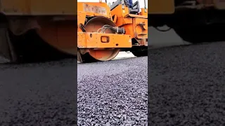 bituminous concrete laying #road #construction #live