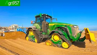 AgriFOCUS 15: LIVELLAMENTO & SISTEMAZIONE SPIAGGE 🏖️ JOHN DEERE 8RX 410 + FONTANA 6m - Aia Ricci