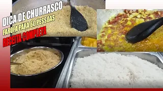 FAROFA PARA 60 PESSOAS    RECEITAS DA ROSA