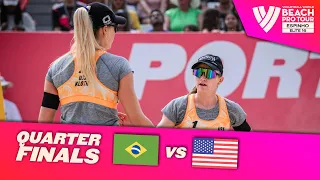 Ana Patrícia/Duda vs. Nuss/Kloth - Quarter Finals Highlights | Espinho 2024 #BeachProTour