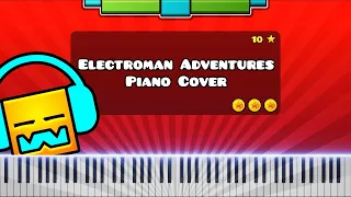 Electroman Adventures by Waterflame - Piano Tutorial / Cover (Geometry Dash Level 13)