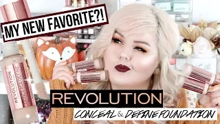 NEW Revolution Makeup Conceal & Define Foundation | Wear Test + First Impression