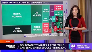 Goldman Sachs: Reopening could send Chinese stocks 20% higher