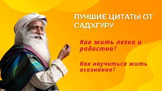 Лучшие цитаты от Садхгуру. Как жить легко и радостно? Как научиться жить осознанно?