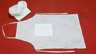 Masterchef Cap And Kitchen Apron Easy Cutting and Stitching in Hindi/ Chef Hat & apron DIY/Apron DIY