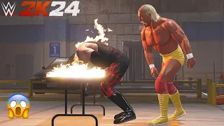 HULK HOGAN VS KANE | BACKSTAGE BRAWL | GAMEPLAY | WWE 2k24