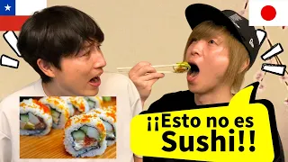 JAPONÉS hace probar SUSHI CHILENO a FAMOSO ARTISTA JAPONÉS