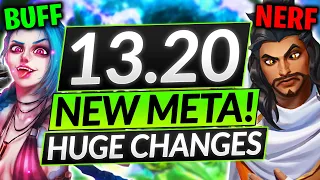 NEW PATCH 13.20 Buffs + Nerfs - JINX OP?! Jungle Rework! - LoL Champion Meta Guide