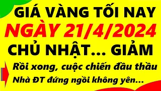 Giá vàng hôm nay ngày 21/4/2024 - giá vàng 9999, vàng sjc, vàng nhẫn 9999,...