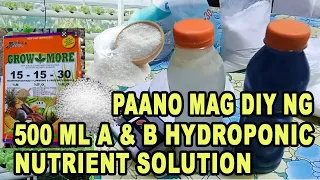 How To Make A&B Nutrient Solution at Home for DIY Backyard Hydroponic Farming