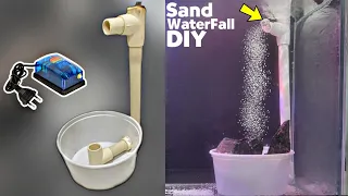 DIY Sand Waterfall for Aquarium | How to make aquarium underwater waterfall Decoration