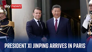 Watch live: Chinese President Xi Jinping arrives in Paris