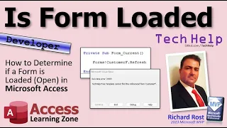 How to Determine if a Form is Loaded (Open) in Microsoft Access