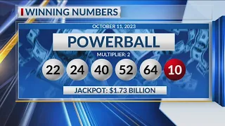 Winning Powerball numbers for Oct. 11, 2023