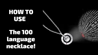 HOW TO USE THE "I LOVE YOU" IN 100 LANGUAGES NECKLACE INSTRUCTIONS! ALPHAACCESSORIES.CO