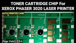 Xerox Phaser 3020 Printer Toner Cartridge Chip | Toner Reset Chip |
