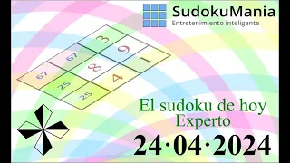 El sudoku de hoy 24/04/2024