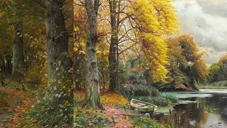morning relaxing music with Peder Mork Monsted paintings