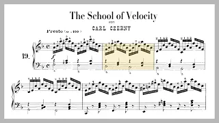Fingers over the thumb like a boss (Czerny Op. 299, No. 19 from The School Of Velocity)