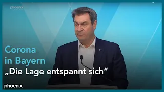 Corona-Lage in Bayern: Pressekonferenz mit Markus Söder