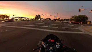 Suzuki GSXR-750 Chill Sunset Ride 4K