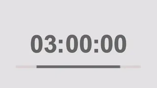 3 hour countdown timer with signal