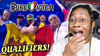 AMERICAN Reacts to EUROVISION 2022 QUALIFIERS!!! 😳 SHOCKING!!!