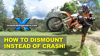 How to dismount instead of crash on dirt bikes!︱Cross Training Enduro