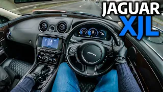 JAGUAR XJ LWB AUTOBIOGRAPHY - POV TEST DRIVE & REVIEW (UK)