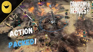 ACTION PACKED - Company of Heroes 3 - 3vs3 Multiplayer - British Gameplay