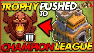 GETTING TO CHAMPION LEAGUE AS A TH7!! | Trophy Push - Town Hall 7