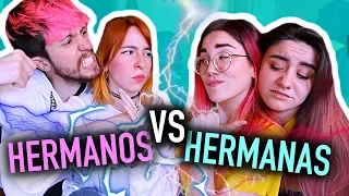 HERMANOS vs HERMANAS ⚡️¿QUIÉN ES MEJOR EQUIPO? | Carla Laubalo