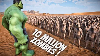 1000 HULK vs 10,000,000 ZOMBIES | Ultimate Epic Battle Simulator 2 UEBS 2