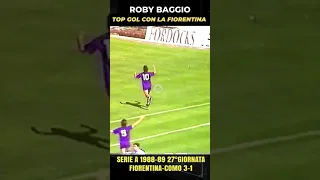 ROBY BAGGIO LA TOP 5 BEST GOL NELLA FIORENTINA #shorts  #casastene