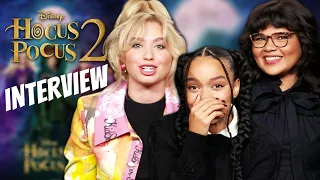 HOCUS POCUS 2 INTERVIEW! Whitney Peak, Lilia Buckingham & Belissa Escobedo On Hocus Pocus 2 & Drag😂